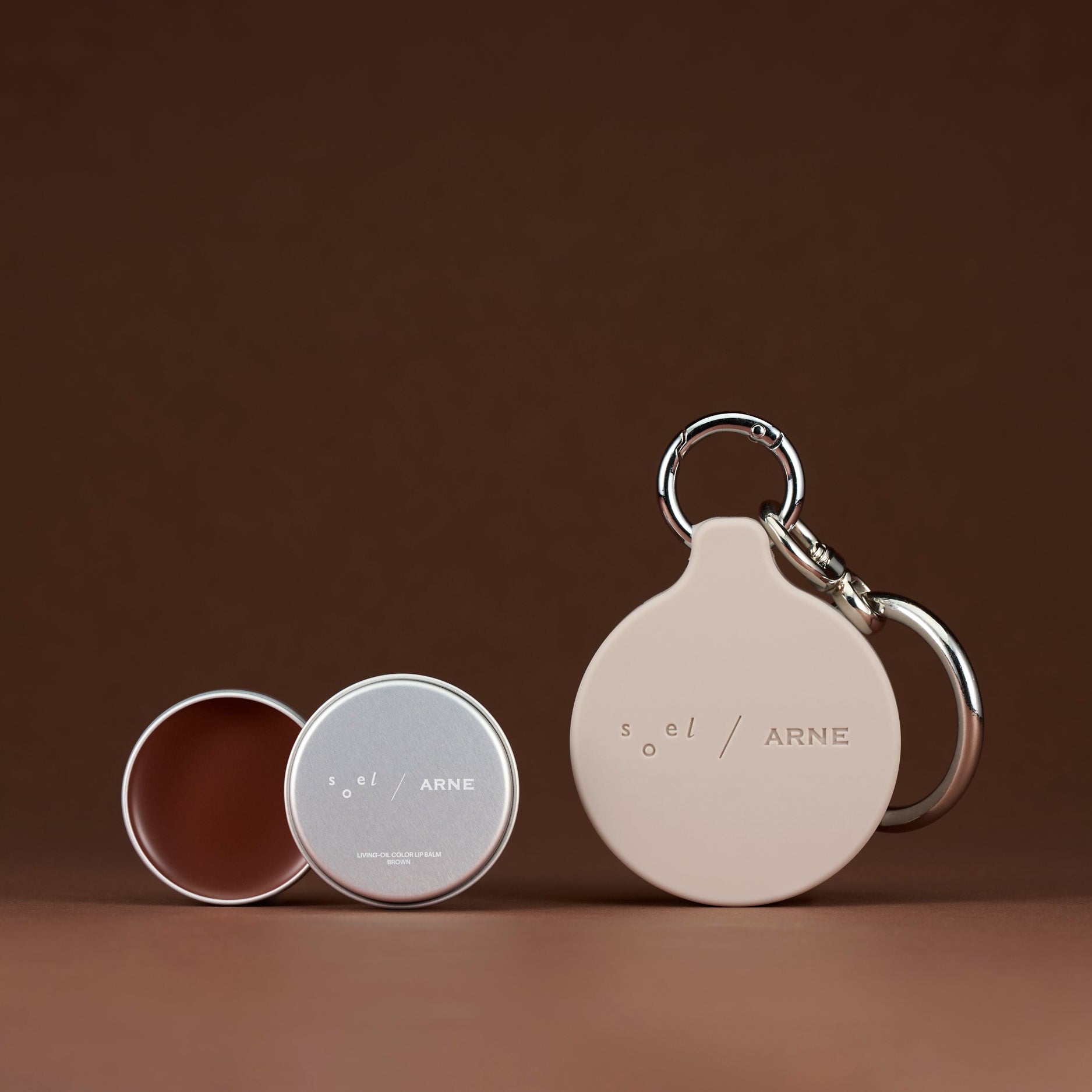 コラボ限定 ARNE × soel カラーリップバーム 10g BROWN(チャーム付き)