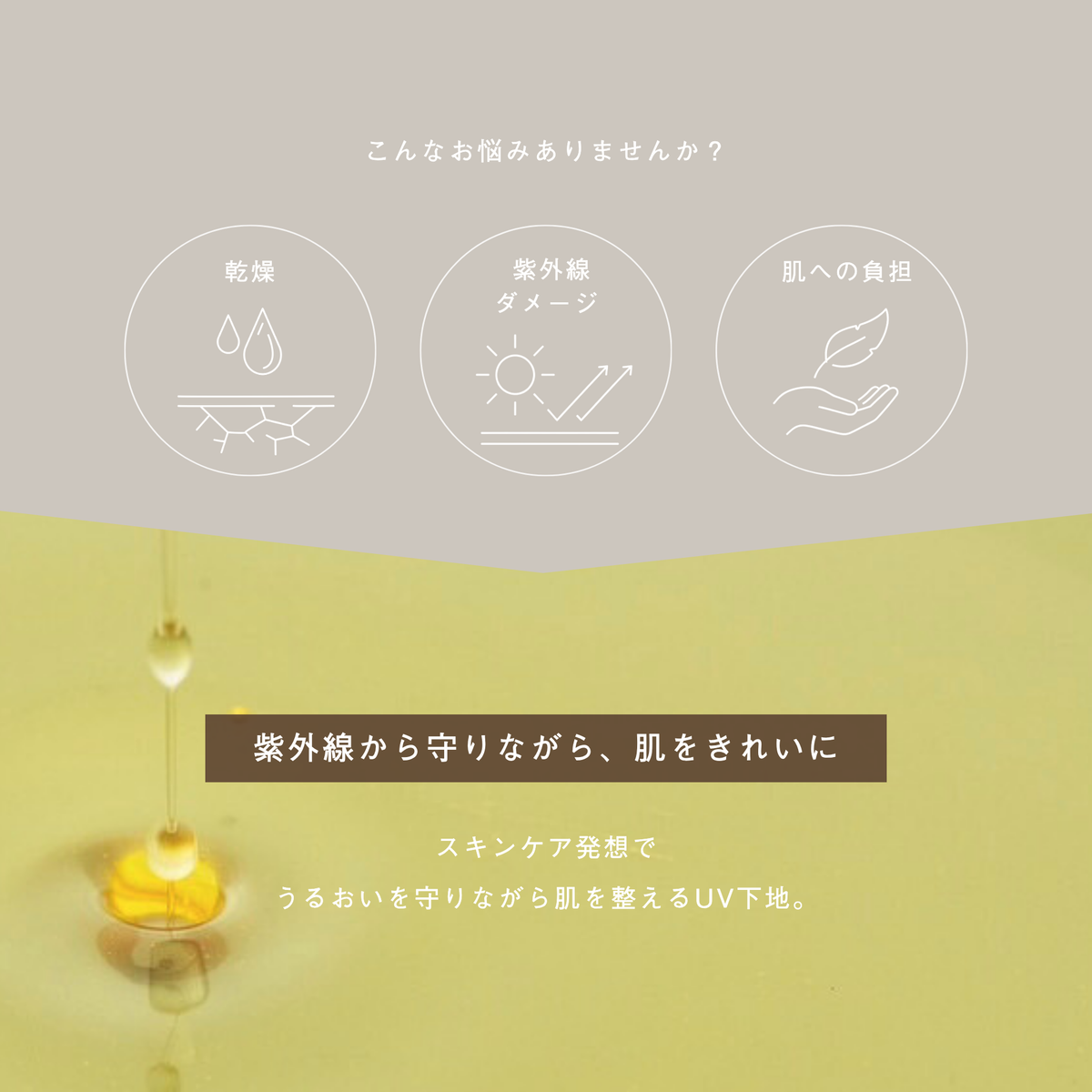 LIVING-OIL UV スキンベース〈SPF31・PA+++ 50g〉 (日焼け止めクリーム)