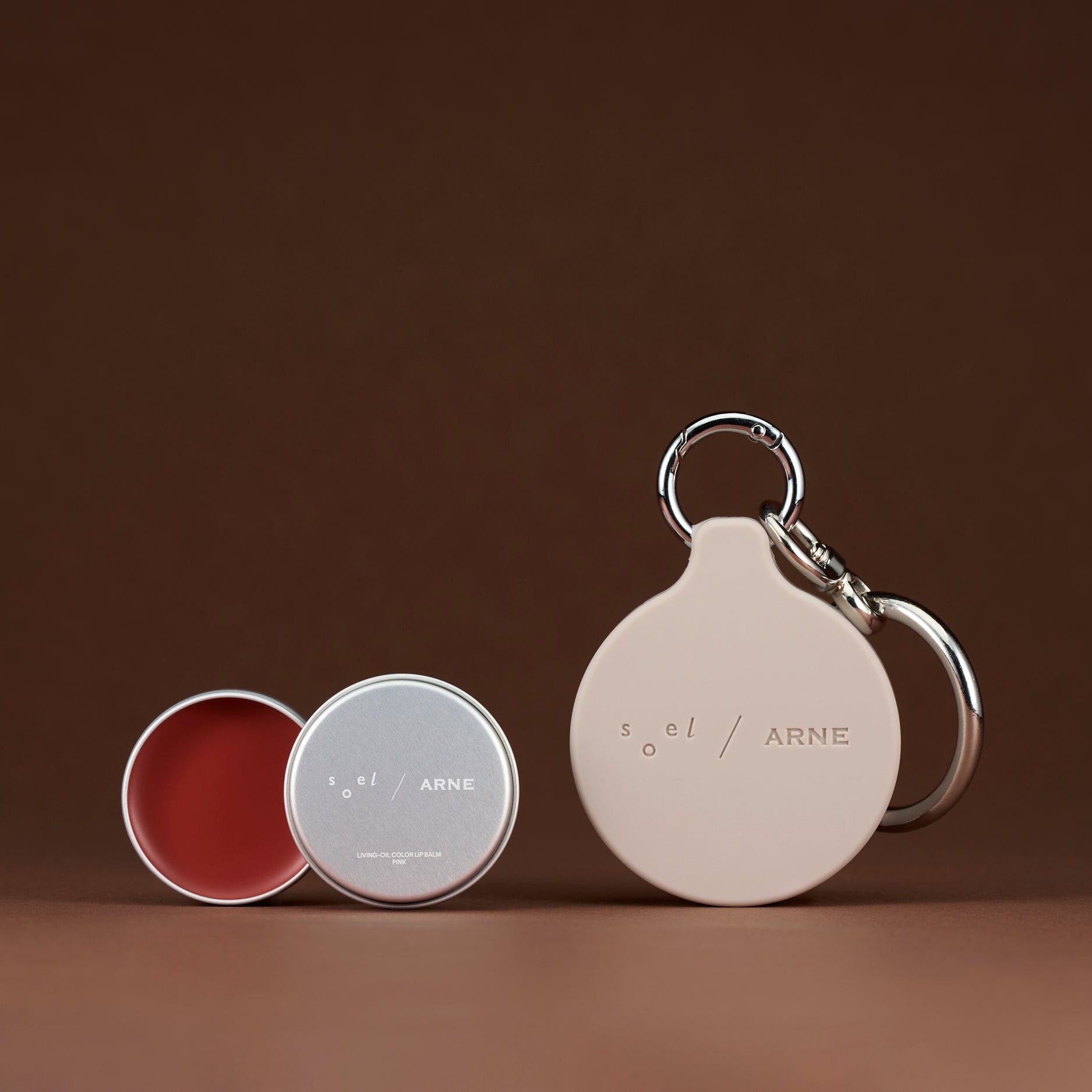 コラボ限定 ARNE × soel カラーリップバーム PINK  10g（チャーム付き）