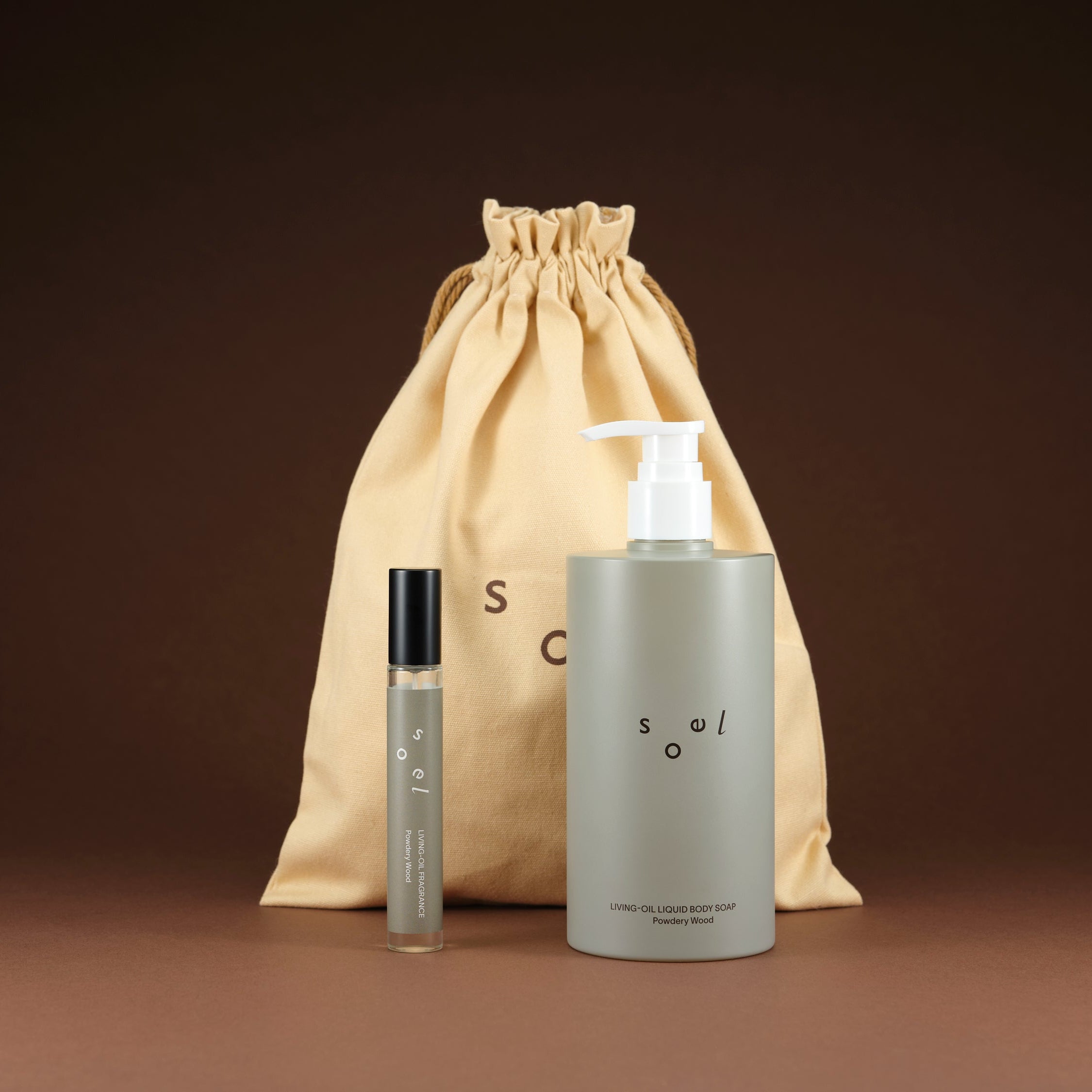 LIVING-OIL フレグランス＆ボディソープ  Powdery Woodセット