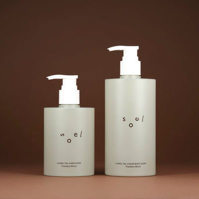LIVING-OIL ハンドソープ＆ボディソープ PowderyWood Set