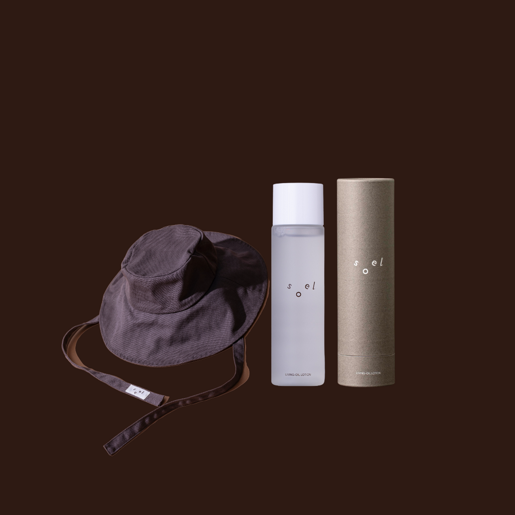 限定 ダークブラウンハット＋ローションセット【ミストボトルつき】