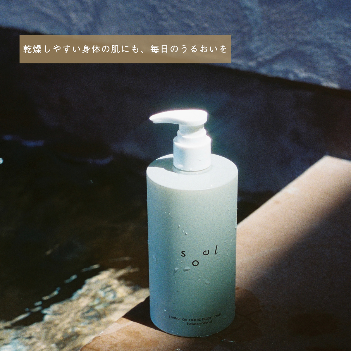 LIVING-OIL リキッドボディソープ PowderyWood 400mL