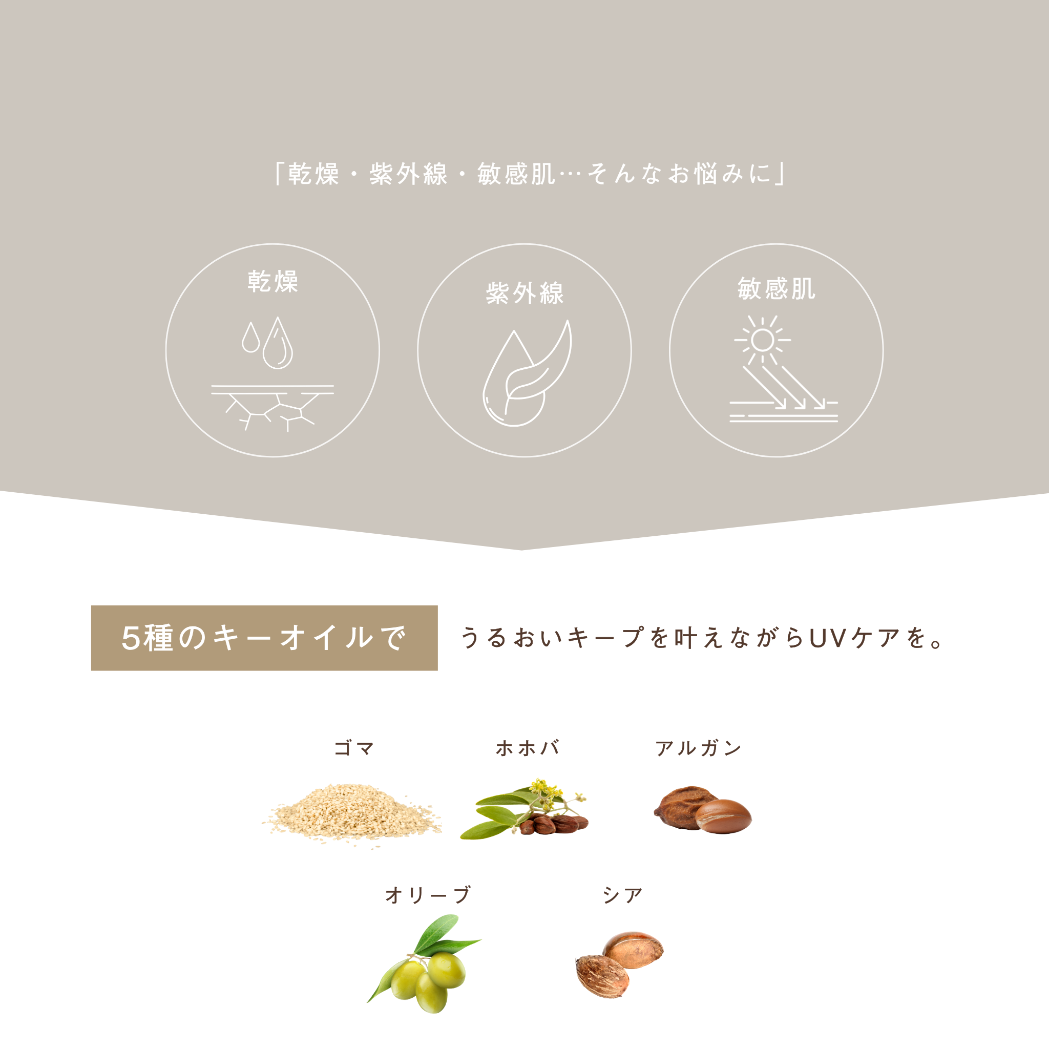 LIVING-OIL UV CREAM 日焼け止めクリーム〈SPF50+・PA++ 30g〉